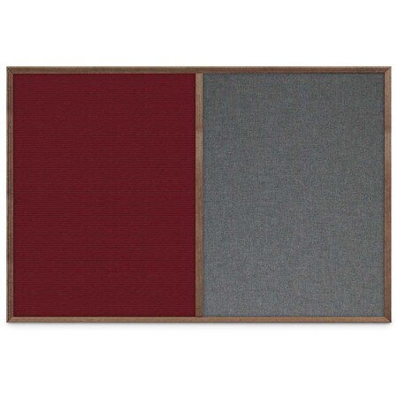 United Visual Products Slim Style Indoor Enclosed Corkboard, 24 UV502SC-WHITE-APRICOT